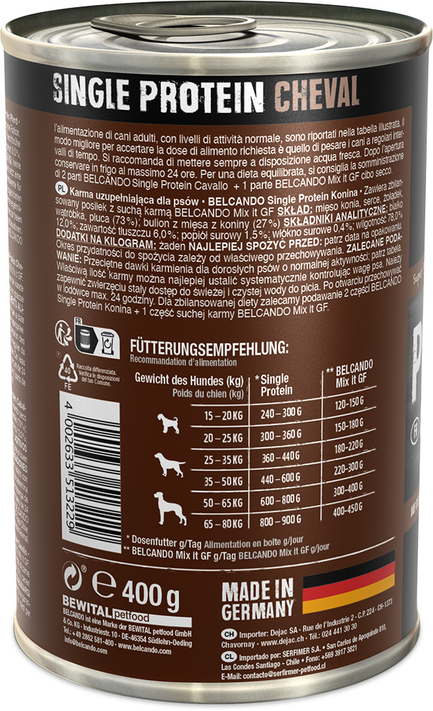 Belcando 400g/6kpl HORSE Single Protein