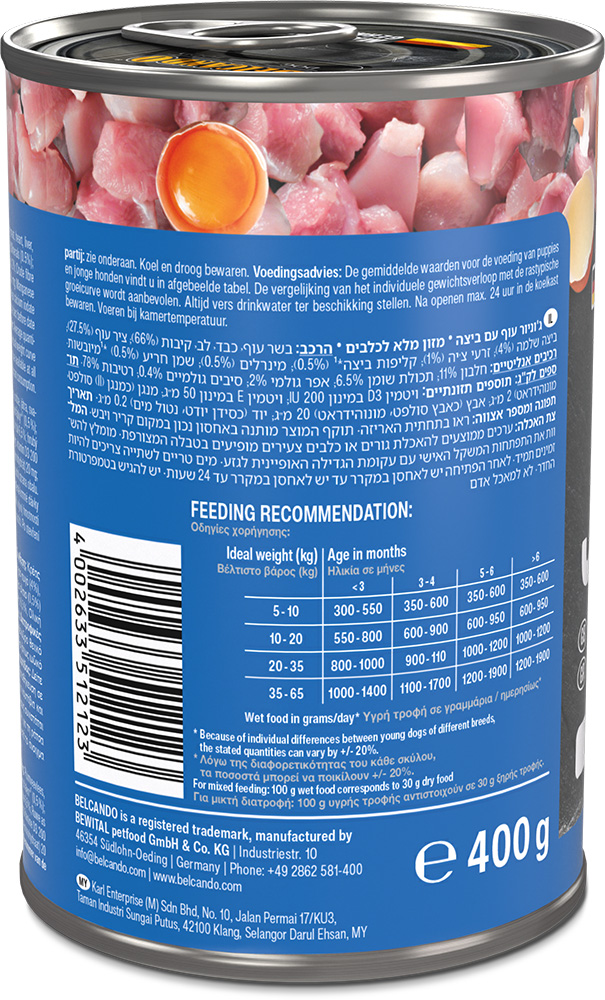 Belcando 400g/6kpl JUNIOR Super Premium