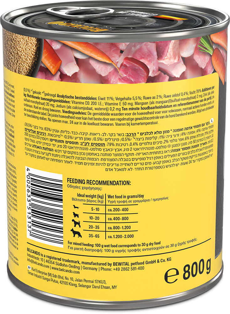 Belcando 800g/6kpl CHICKEN & DUCK Super Premium