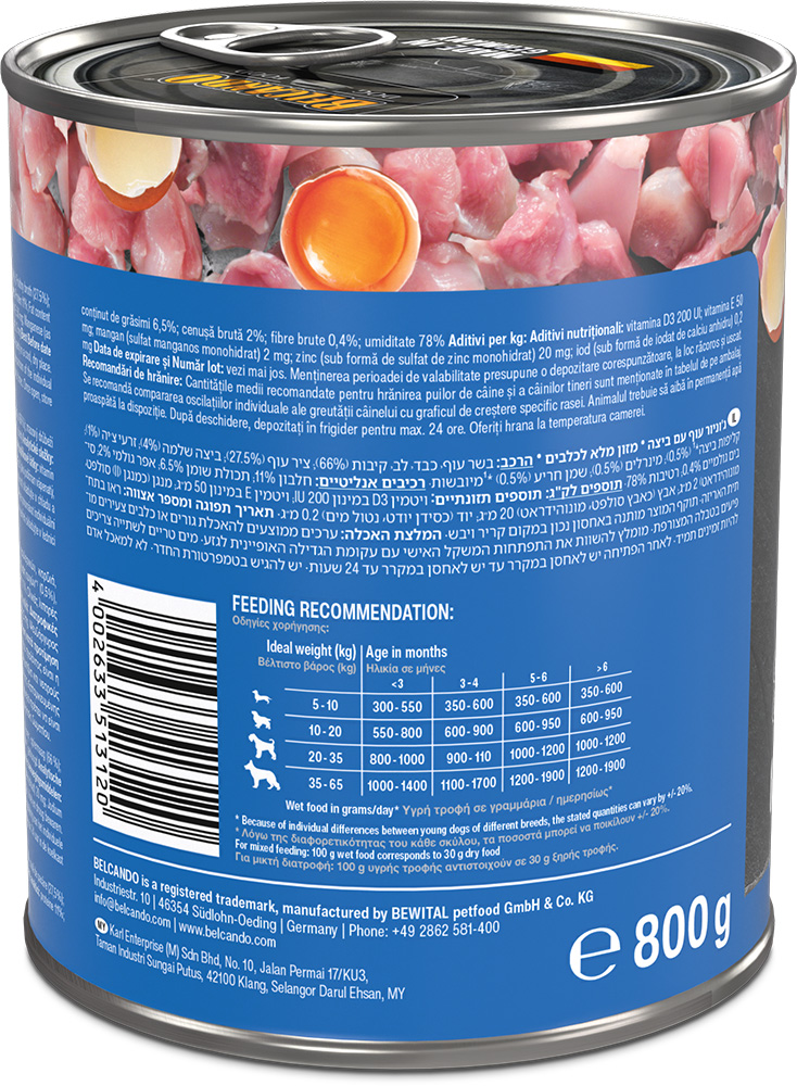 Belcando 800g/6kpl JUNIOR Super Premium