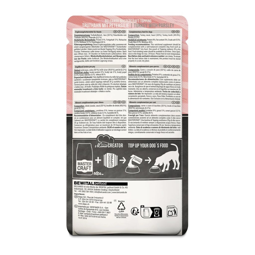 Belcando 100g*12kpl Topping TURKEY