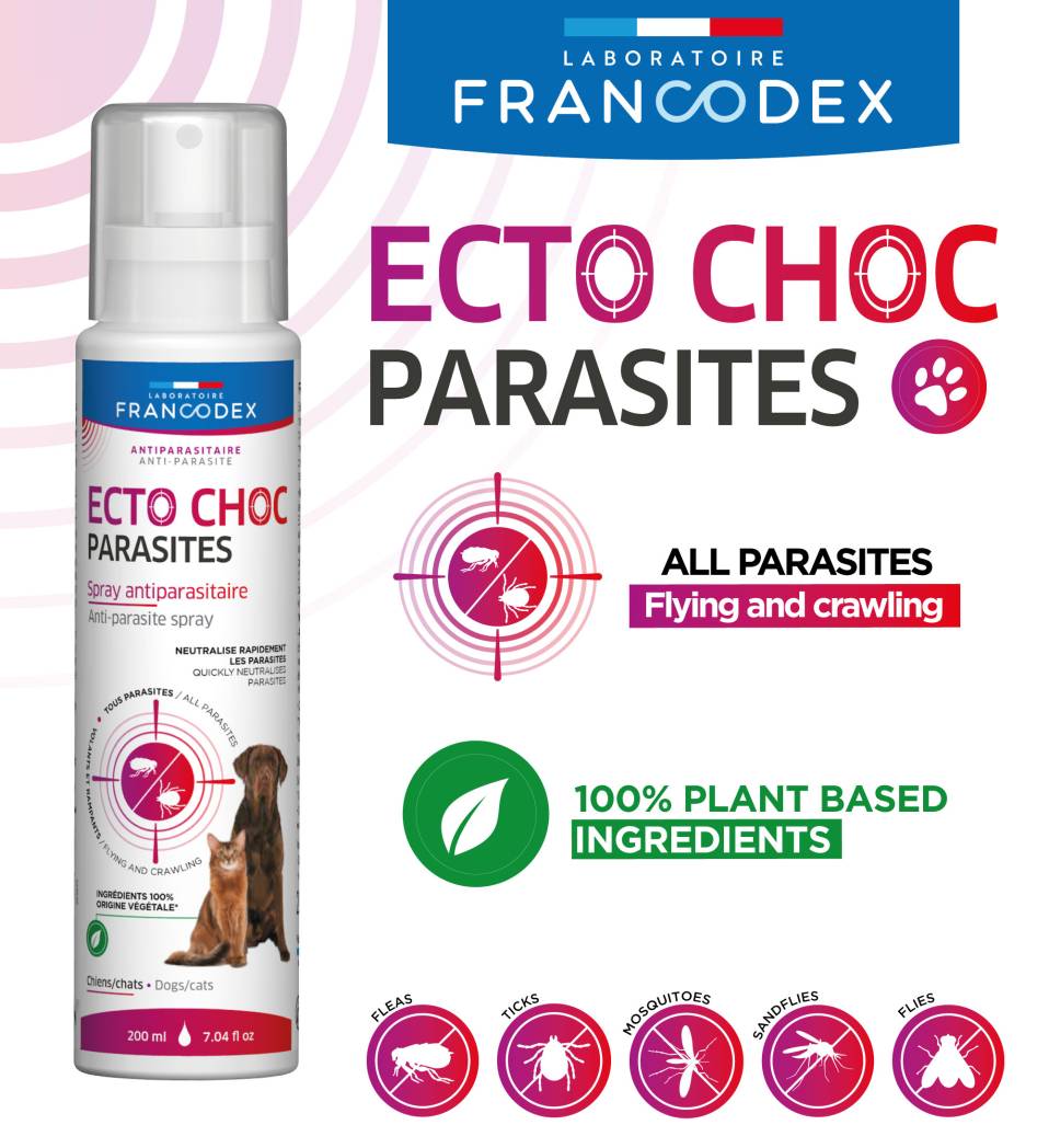 Francodex Dimethicone spray 200ml + aloe vera (kopio)