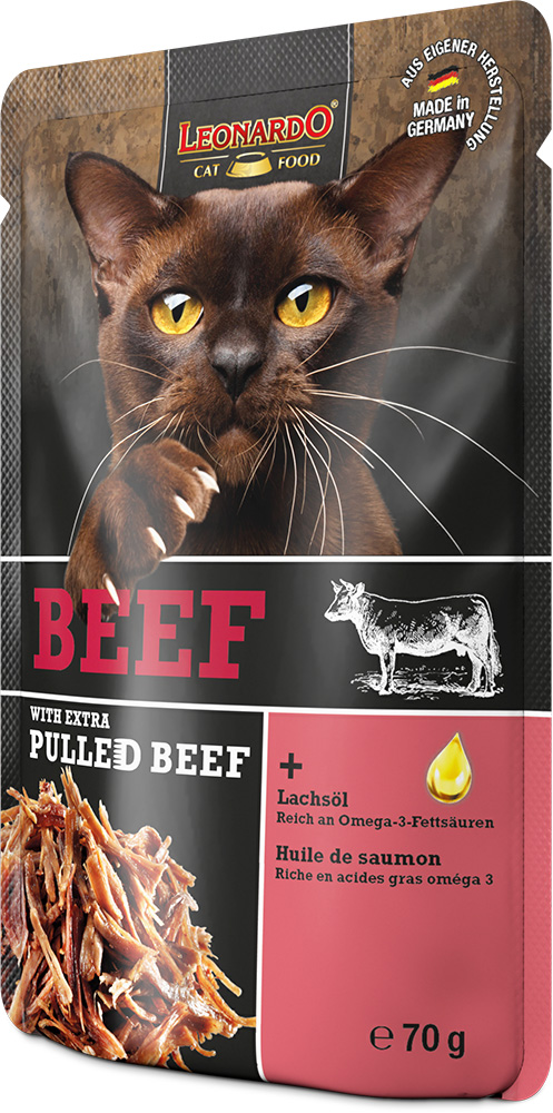 Leonardo 70g*16kpl BEEF +extra pulled Beef