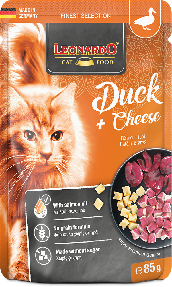 Leonardo 85g*16kpl Duck + Cheese