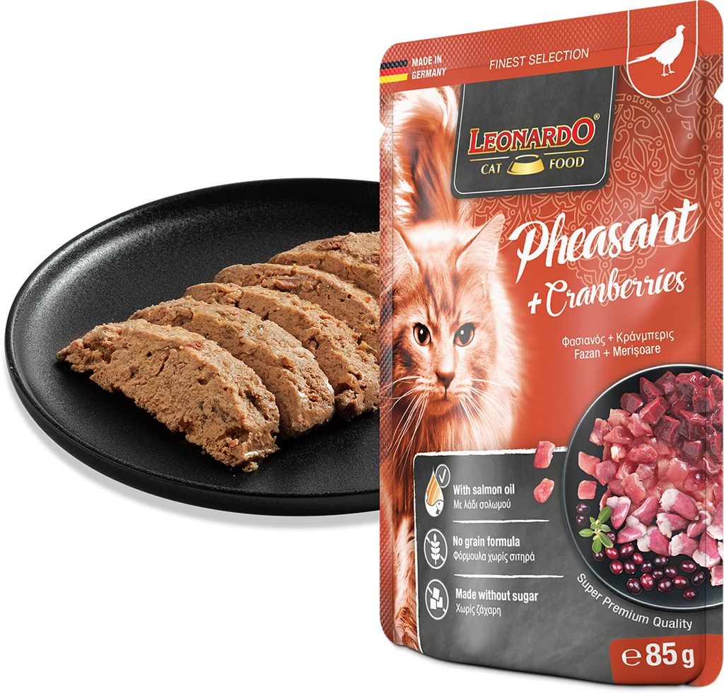 Leonardo 85g*16kpl Pheasant + Cranberry