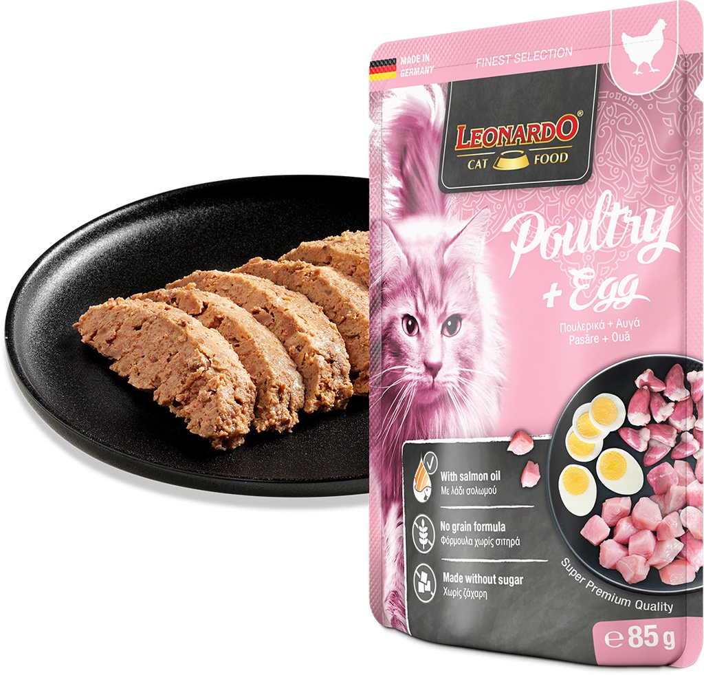 Leonardo 85g*16kpl Poultry + egg