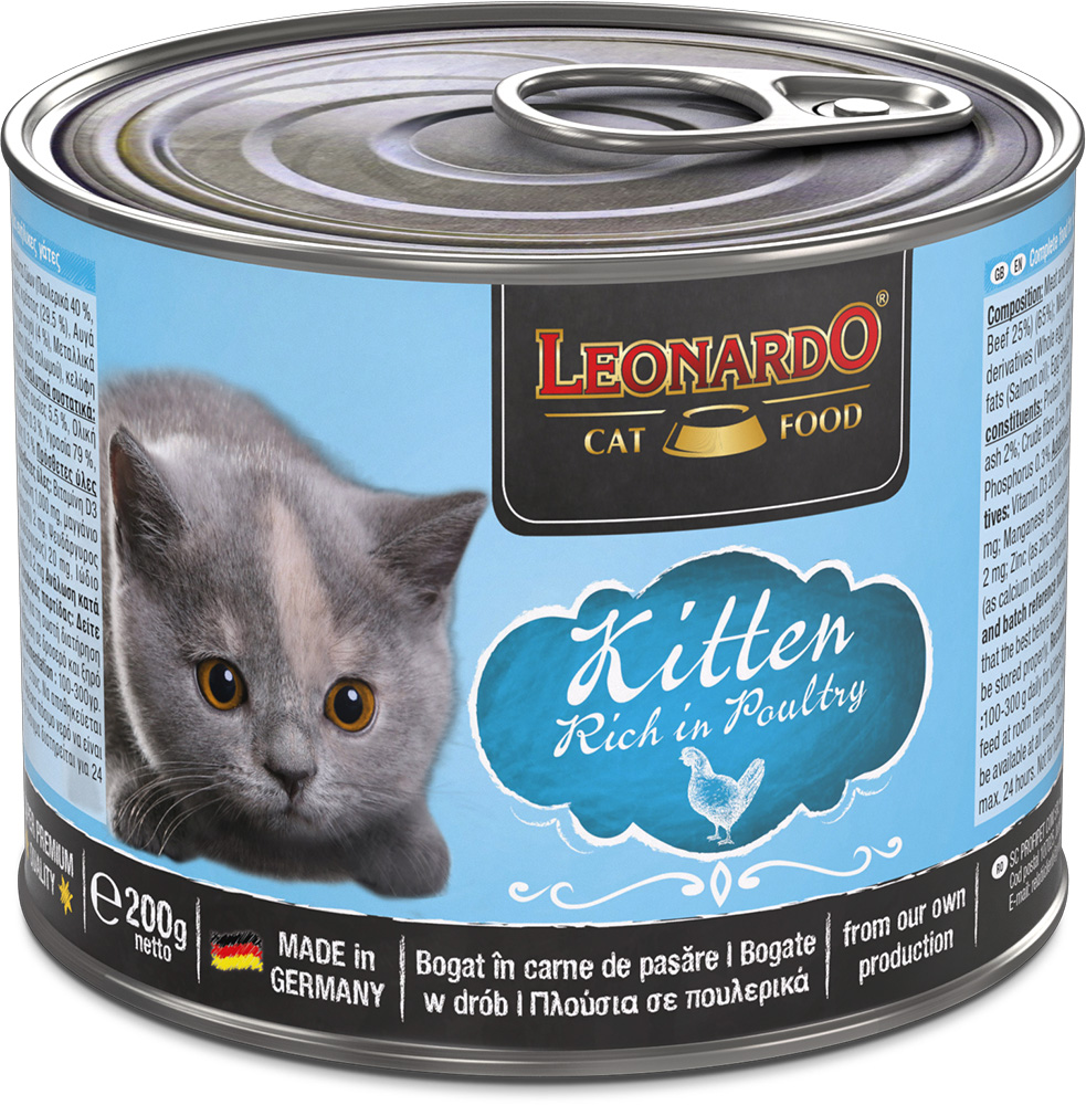 Leonardo 200g*6kpl KITTEN rich in poultry