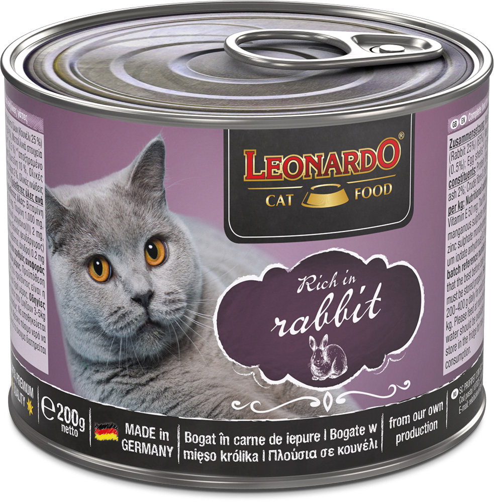 Leonardo 200g*6kpl rich in RABBIT