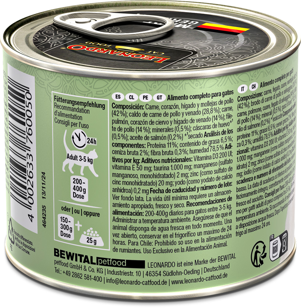 Leonardo 200g*6kpl PEURA Extra filee, Wild