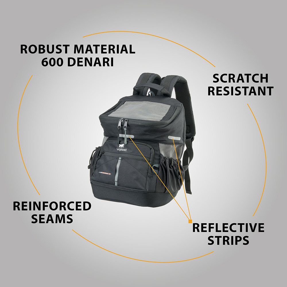 Ferplast Voyager reppu 350,musta