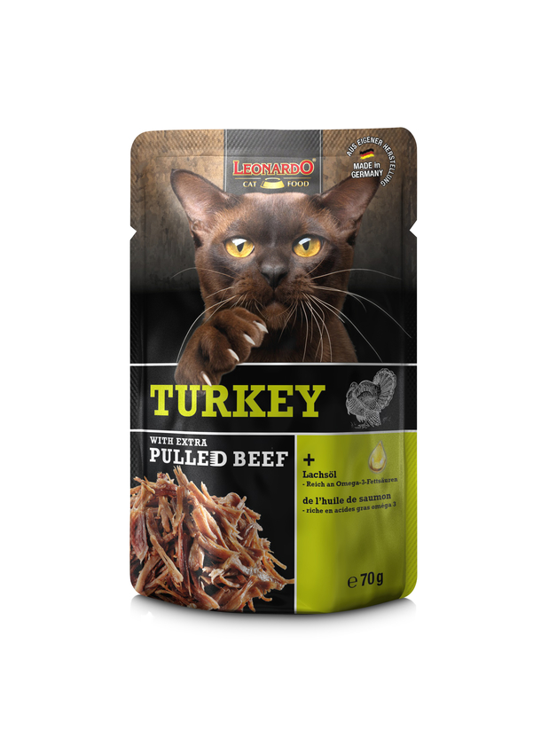 Leonardo 70g*16kpl Turkey + extra pulled beef