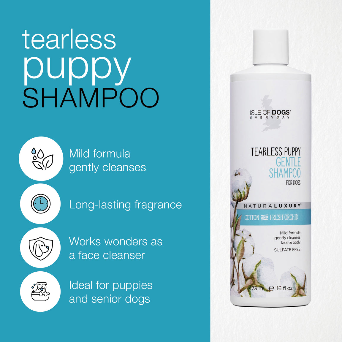 IOD Naturaluxury Tearless Puppy 500ml shampoo