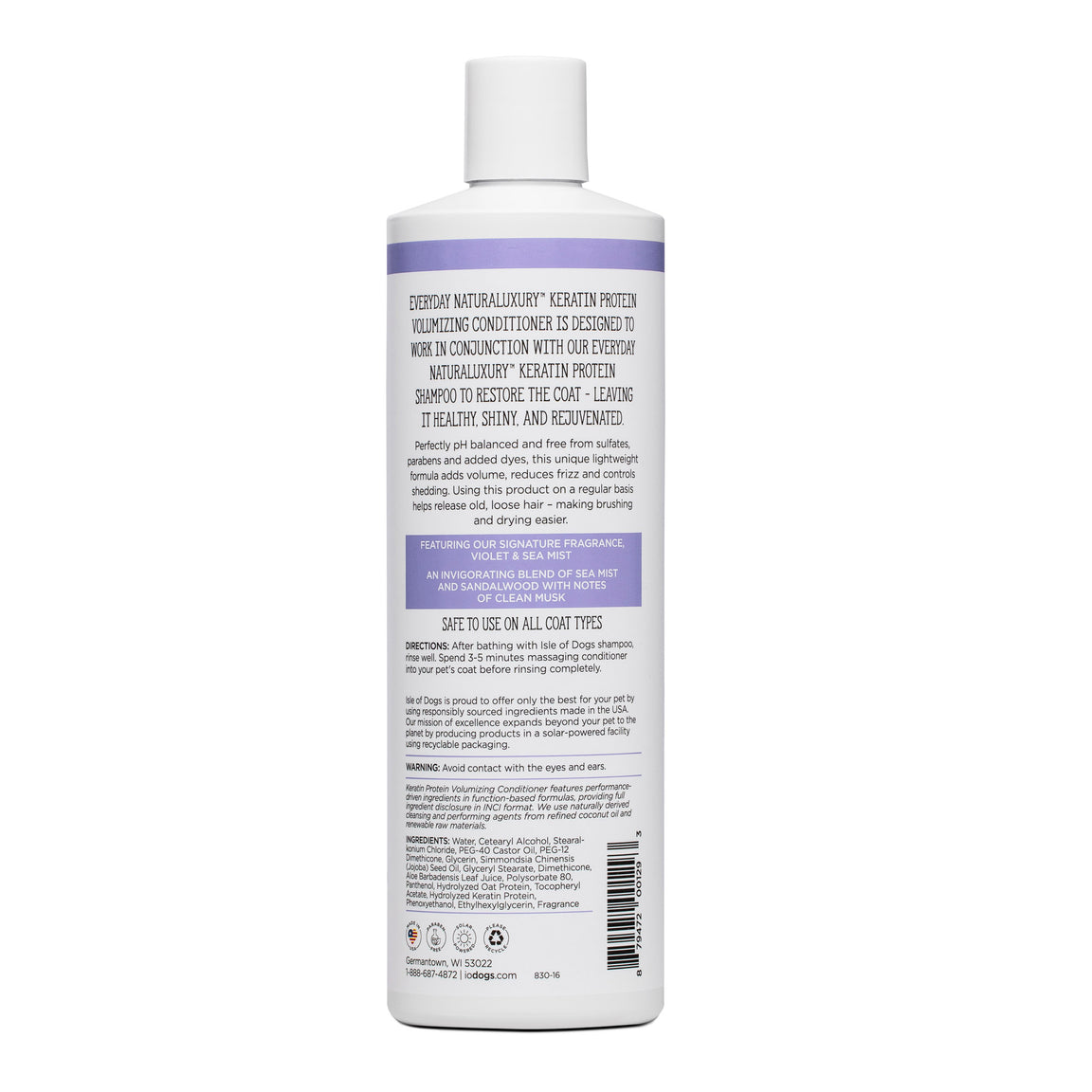 IOD Naturaluxury Keratin Volumizing 500ml hoitoaine