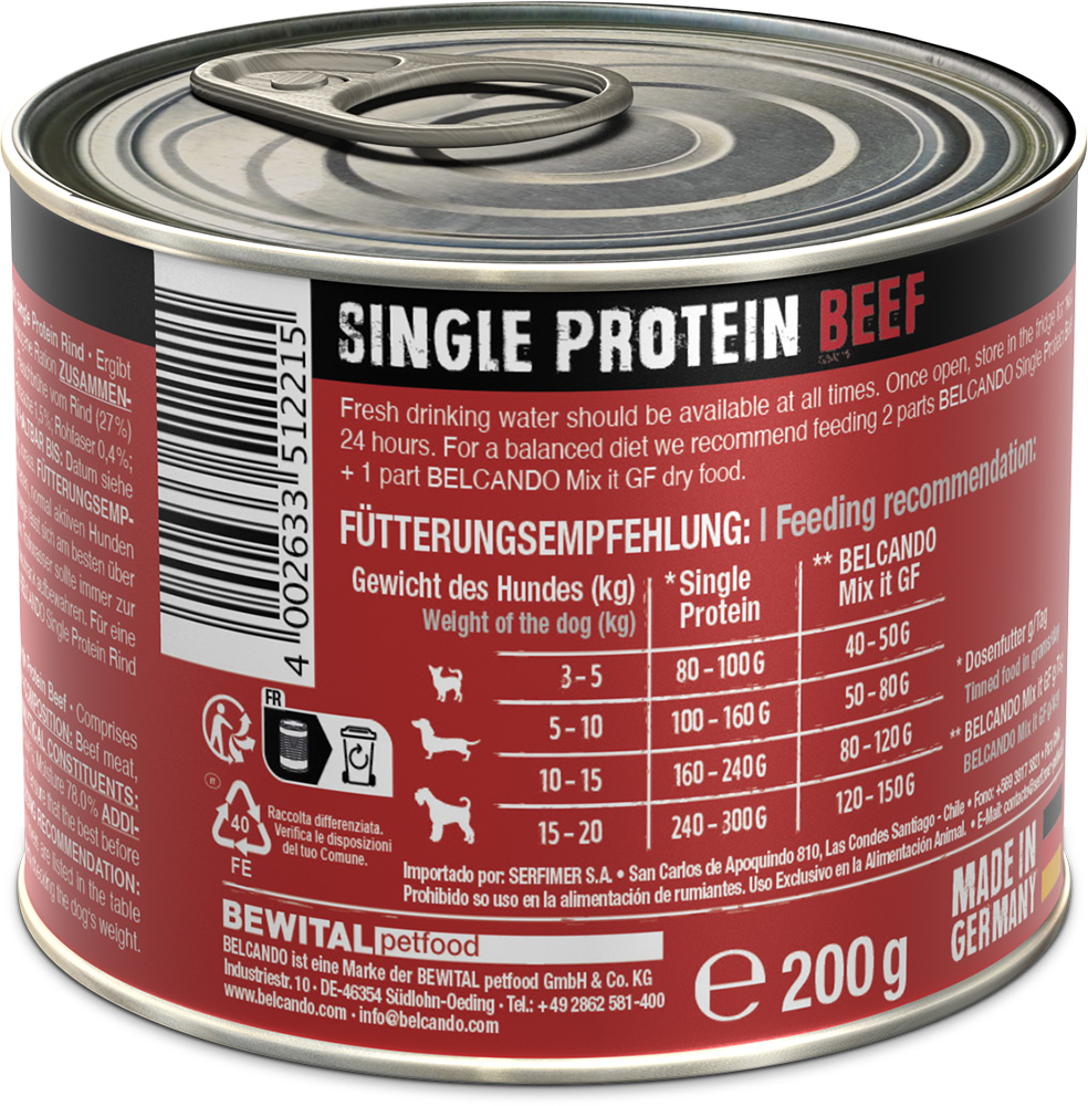 Belcando 200g/6kpl BEEF Single Protein