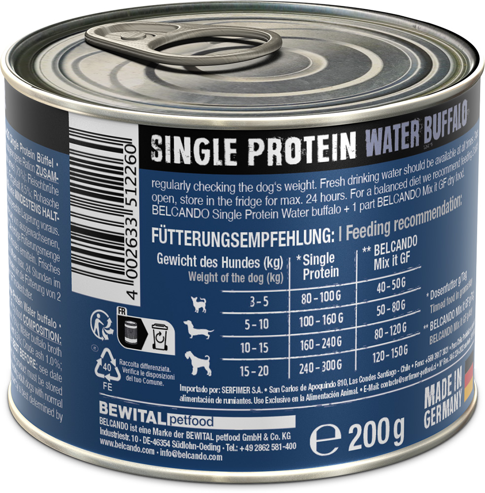 Belcando 200g/6kpl BUFFALO Single Protein