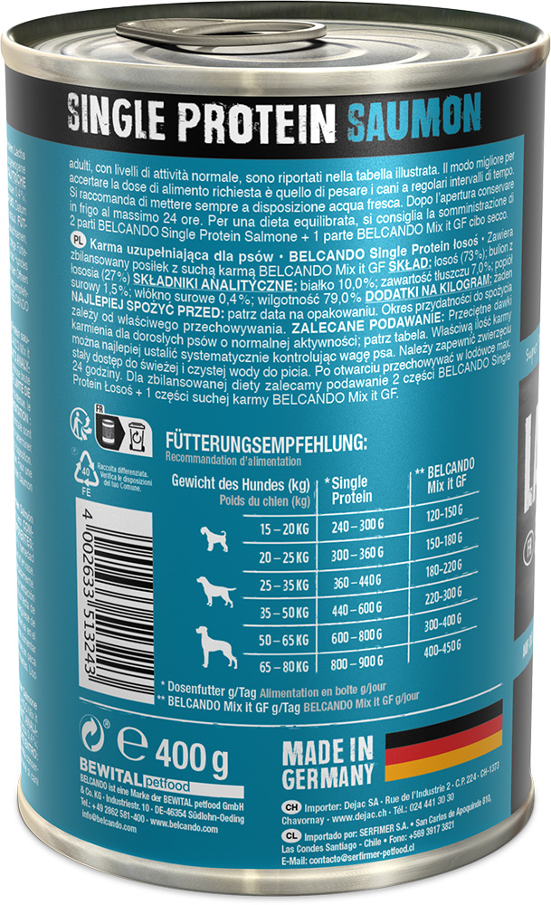 Belcando 400g/6kpl SALMON Single Protein
