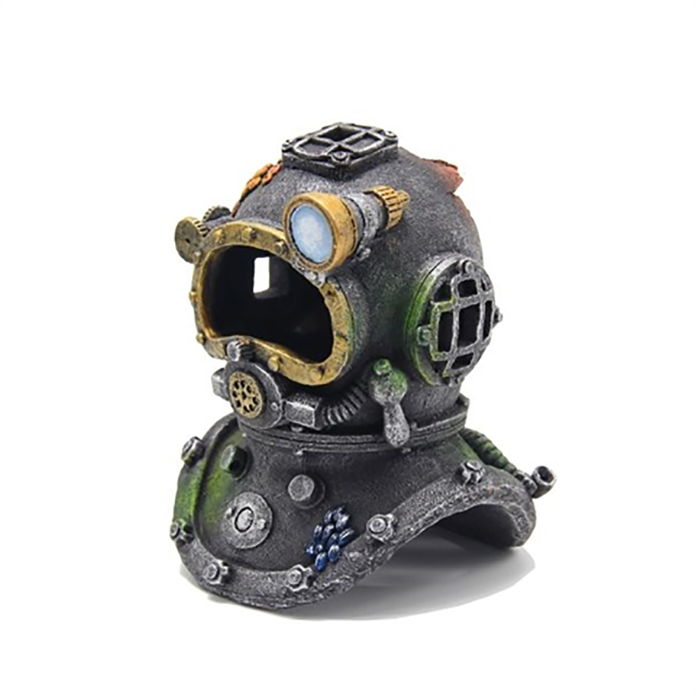 Blue Belle Diver Helmet Coral S 6*6*8cm