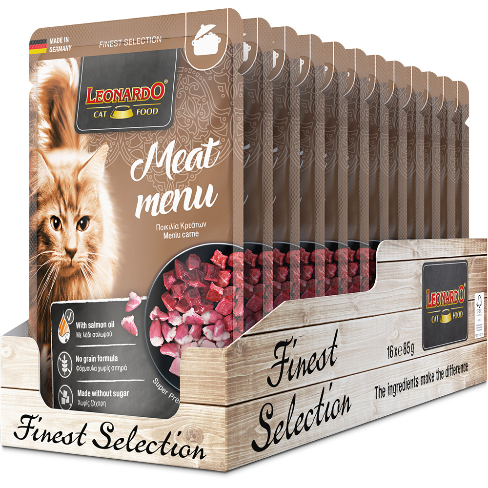 Leonardo 85g*16kpl Meat menu