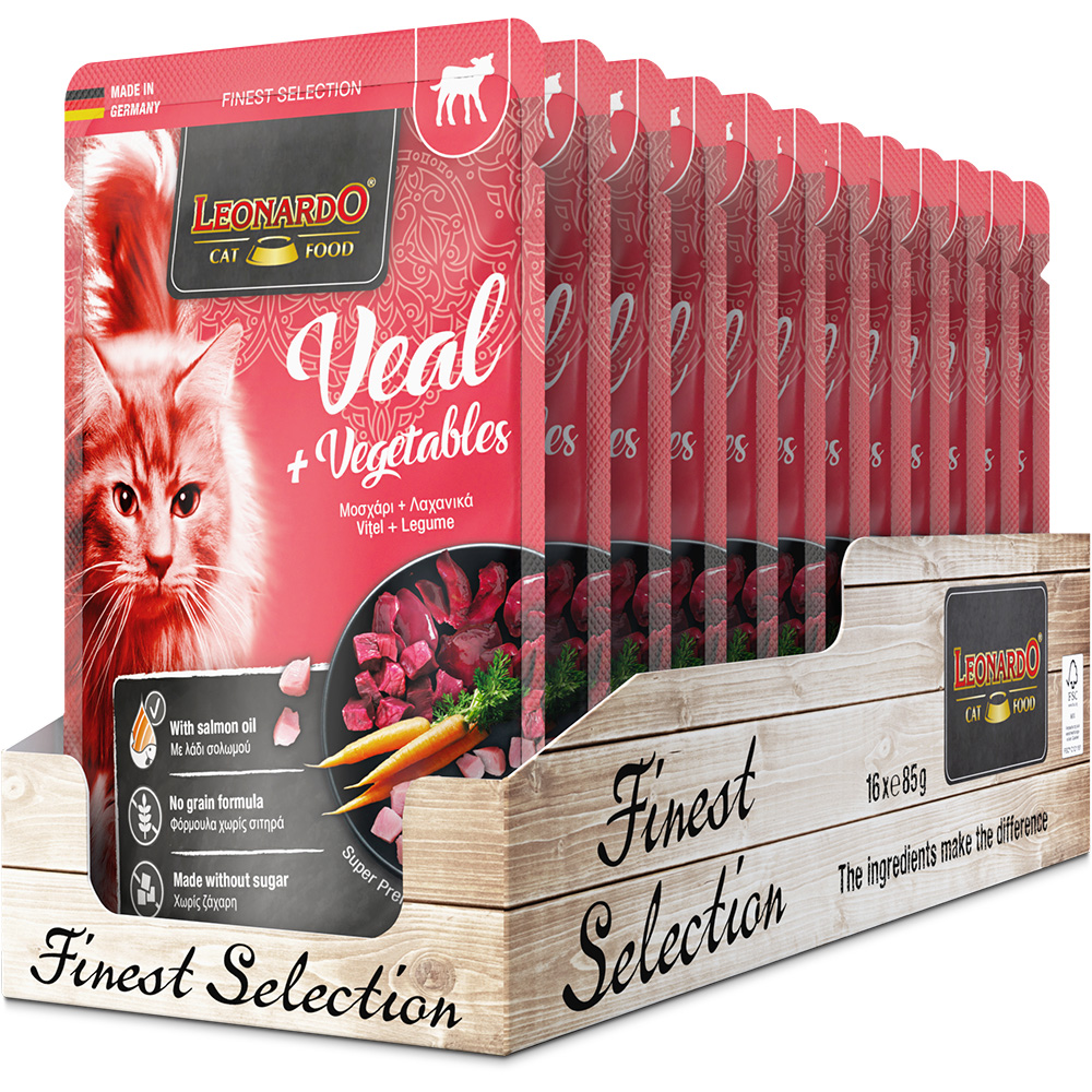 Leonardo 85g*16kpl Veal + vegetables