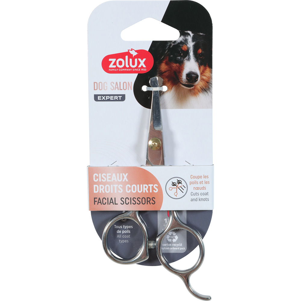 Zolux Dog Salon sakset, lyhyet pyöristetty pää