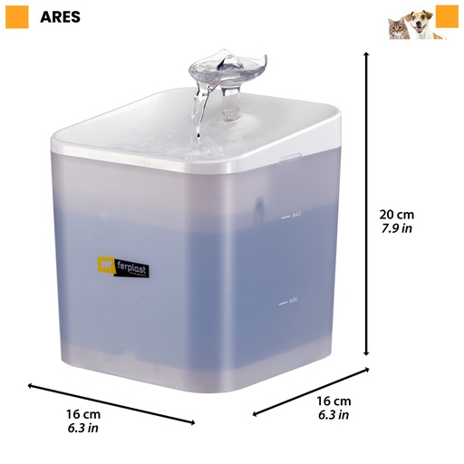 [71290199 + 93429311] Ferplast Ares vesiautomaatti + suodatin paketti