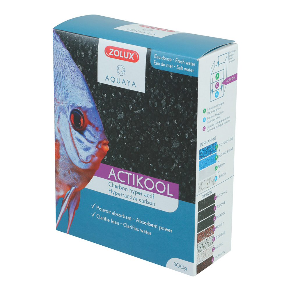 Zolux Aquaya Acticool, aktiivihiili 300g