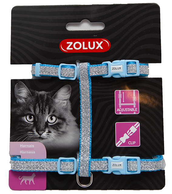 Zolux CAT Shiny kissanvaljaat muovilukolla BLUE