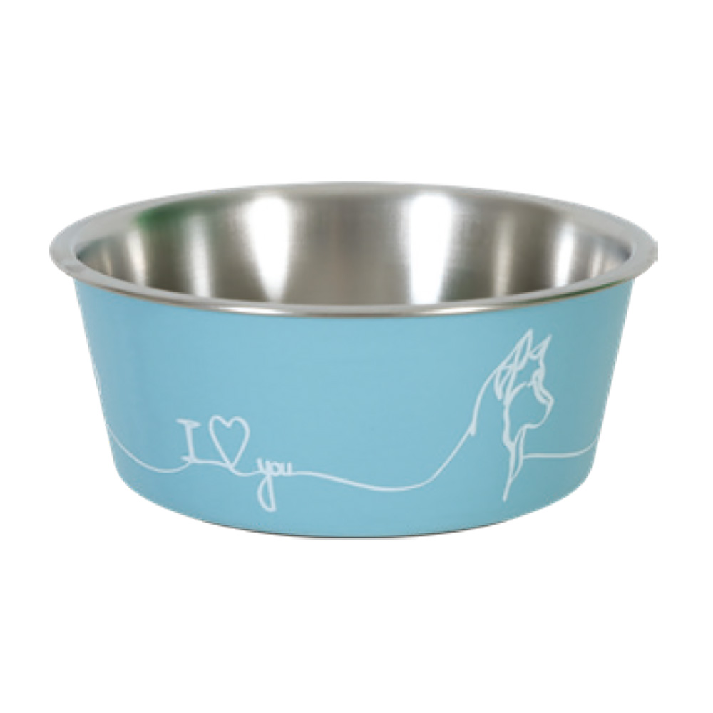 Zolux kuppi LOVE Dog 400ml sininen