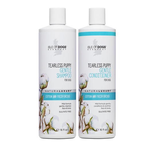 [823 shampoo + 832 hoitoaine] IOD Tearless Puppy shampoo + conditioner