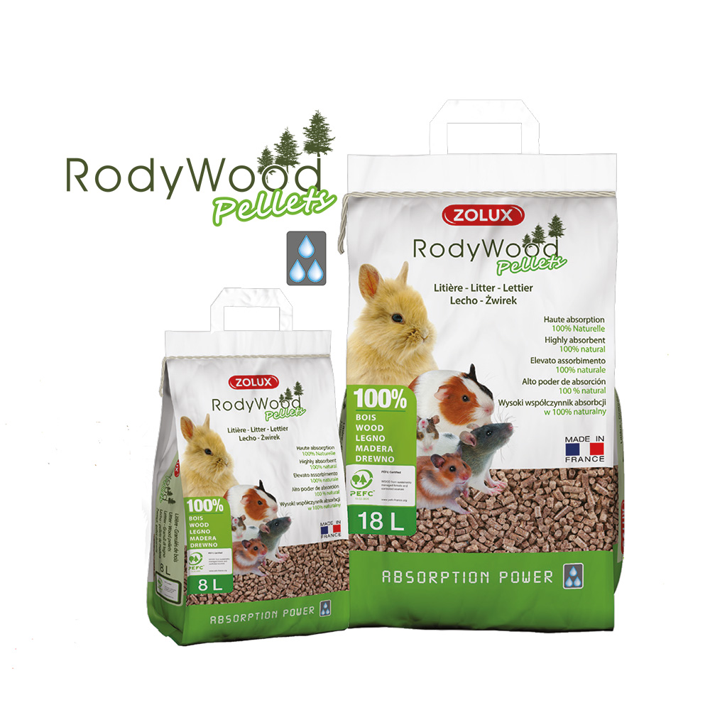Zolux RodyWood 18L pellets