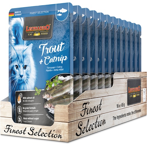 [756415 51] Leonardo 85g*16kpl Trout + Catnip