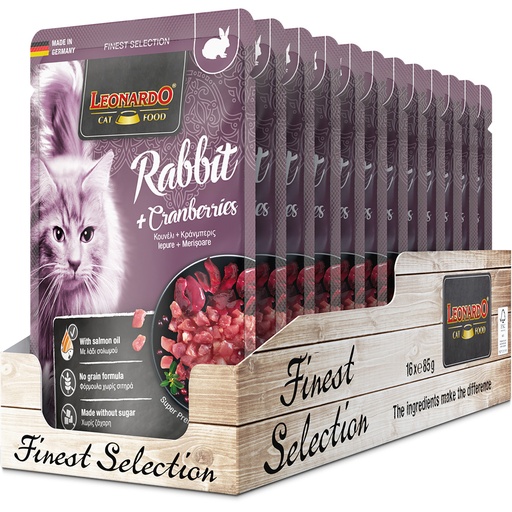 [756435 51] Leonardo 85g*16kpl Rabbit + Cranberries