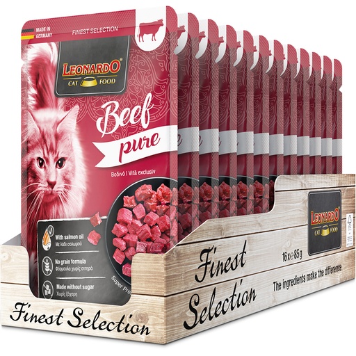 [756325 51] Leonardo 85g*16kpl Pure Beef