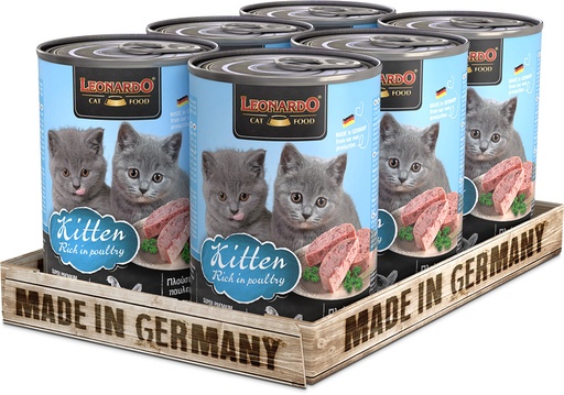 [756246 51 52] Leonardo 400g*6kpl KITTEN rich in poultry